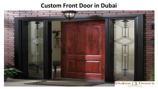 Custom Front Doors In Dubai