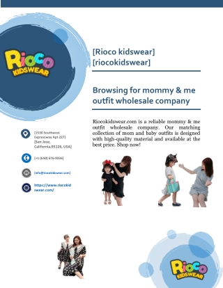 Browsing for mommy & me outfit wholesale company