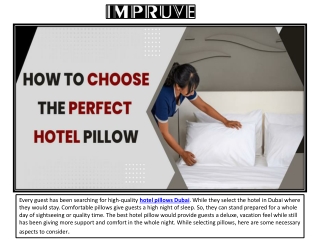 How to Choose the Perfect Hotel Pillow