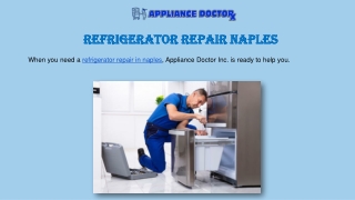 Refrigerator Repair In Naples  | Appliance Doctor Inc