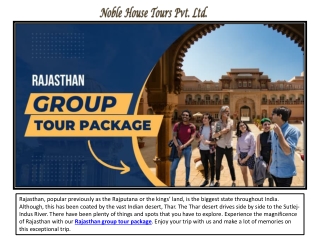 Rajasthan Group Tour Package