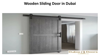 Wooden Sliding Door in Dubai