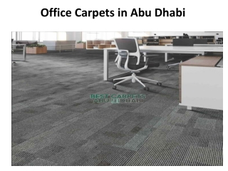 Office Carpets in Au Dhabi