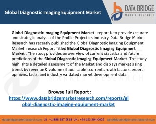 Global Diagnostic Imaging Equipment Market size share