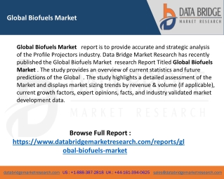 Global Biofuels Market Size share Trends