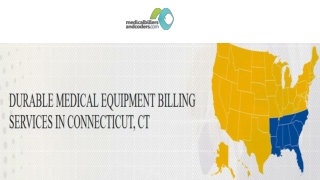 Durable Medical Equipment Billing Services in Connecticut, CT