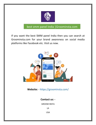 best smm panel india Groominstacom