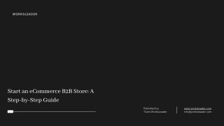 Start an eCommerce B2B Store A Step-by-Step Guide