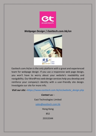Webpage Design