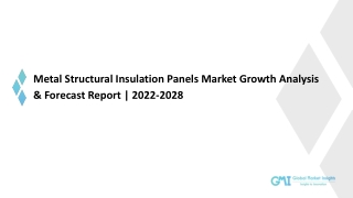Metal Structural Insulation Panels Market Share, Trend & Growth Forecast to 2028