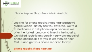 Phone Repairs Shops Near Me in Australia  Mobilerepairfactory.com.au