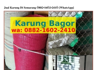 Jual Karung Di Semarang O88ᒿ•I6Oᒿ•ᒿ4IO[WA]