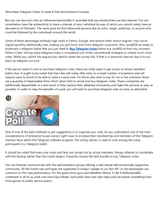 5 Vines About buy vote Telegram That You Need to See