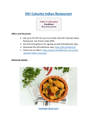 Oh! Calcutta Indian Restaurant