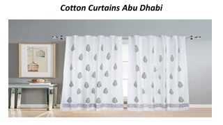 Cotton Curtain Abu Dhabi