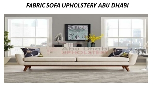 Fabric Sofa Upholstery Abu Dhabi