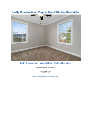 Beatty Construction - Virginia Beach Kitchen Remodeler