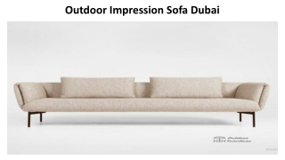 Outdoor Impression Sofa Dubai