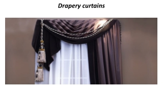 Drapery Curtains Dubai