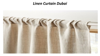 Linen Curtain Dubai