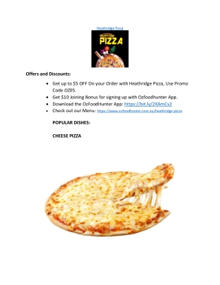 Heathridge Pizza