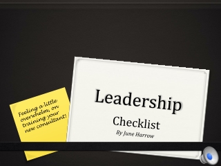 Leadership Checklist