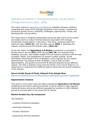 Agriculture 4.0 Market