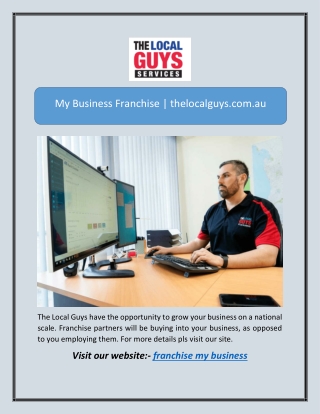 My Business Franchise | thelocalguys.com.au