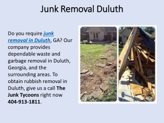 Junk Removal Duluth