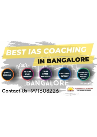 Top IAS Coaching In Bangalore Achievers IAS Academy