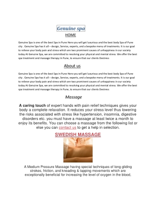 best spa in pune