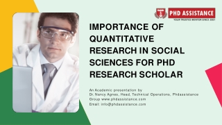 Quantitative analysis in social sciences for PhD Research Scholar – PhD Assistance