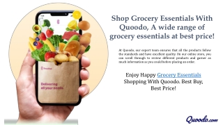 Have a happy shopping with grocery essentials