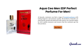 perfect perfume for men