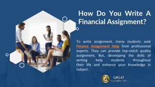 How Do You Write A Financial Assignment_