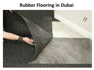 Rubber Flooring In Dubai