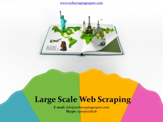 Large Scale Web Scraping