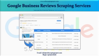 Google Business Reviews Scraping Services