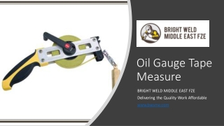 Oil Gauge Tape Measure