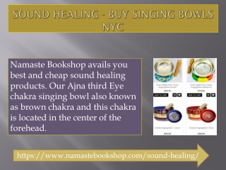 Sound Healing - Buy Singing bowls NYC