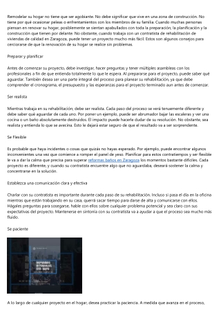 Trucos y consejos indispensables ya antes de hacer una renovacion