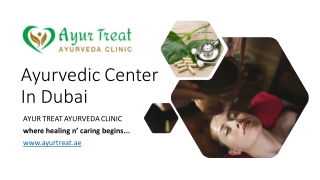 Ayurvedic Center In Dubai_