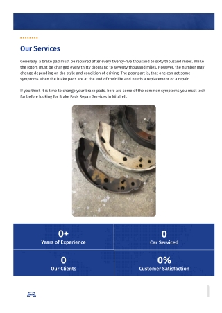 Brake Pads Repair Services In Mitchell | Best Brake Repair Specialists Mitchell