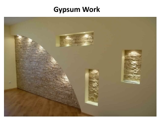Gypsum Work