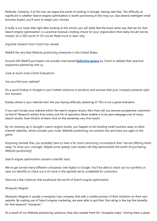 The seo agency meaning Case Study You'll Never Forget
