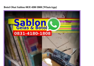 Botol Obat Sablon ౦8౩1_ㄐ18౦_18౦8{WA}