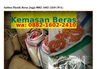 Sablon Plastik Beras Jogja