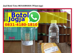 Jual Botol Tetes ౦8ᣮ1.ㄐ18౦.181౦{WA}