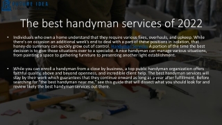 Handyman Services