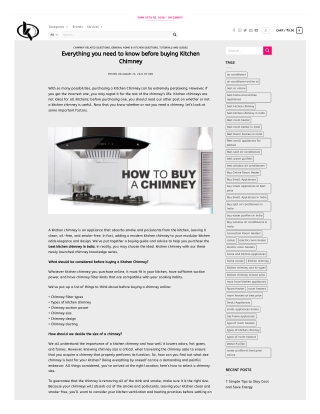 everything to know about kitchen chimney